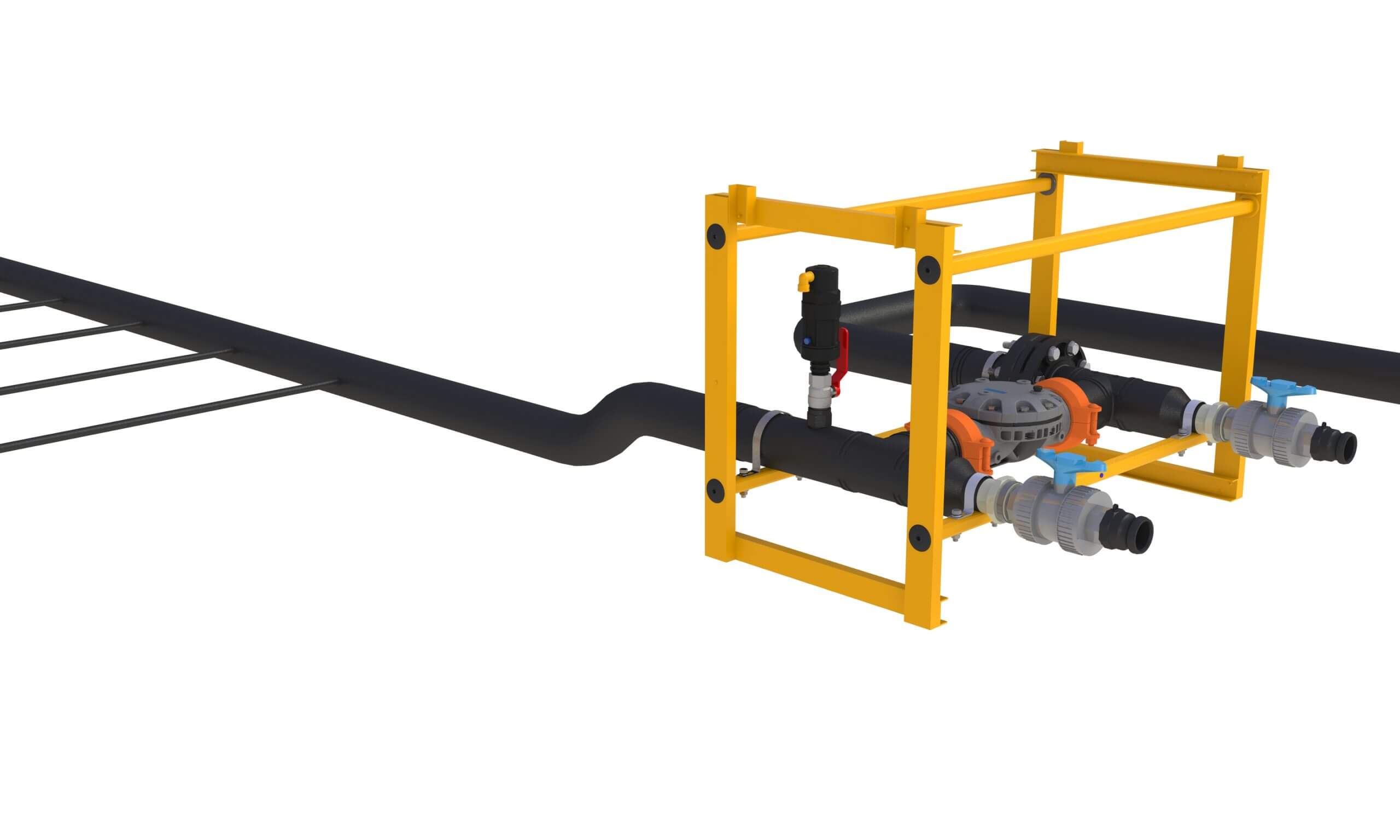 Grooved Leaching Skid typ inst